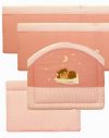 Борта в детскую кроватку для новорожденных Вышивка, артикул 003-6, цвет розовый, бортики в кроватку для новорожденного, Кидскомфорт, Kidscomfort, защитные бортики в детскую кроватку, мягкие борта в кроватку для новорожденных